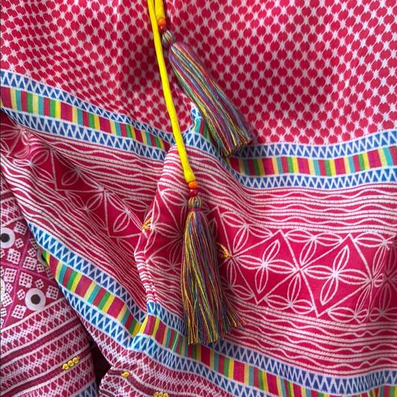 NWT Anthropology tanvi kedia Maxi Skirt tassels boho size M - Picture 4 of 7